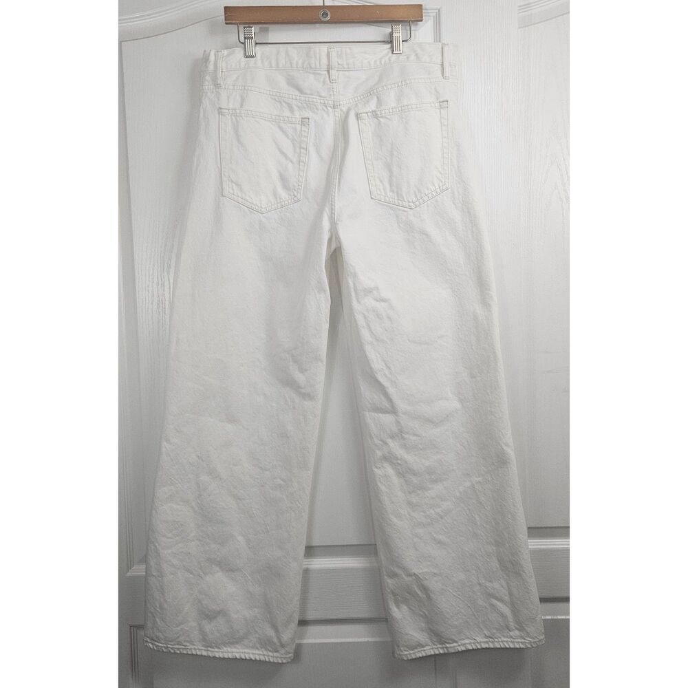 FRAME The Stroll Jeans $298 Wide Leg in Au Natural Clean Sz 31 US 12 - Picture 3 of 11